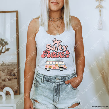 Salty Beach Screen Print High Heat Transfer P33