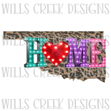 Oklahome Home Marquee Digital Download