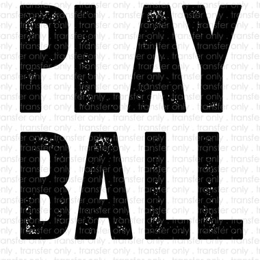 Play Ball Sublimation Transfer