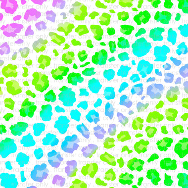 Neon Leopard Pattern Sublimation Transfer