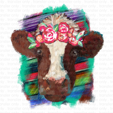 Painted Cow Sublimation Transfer