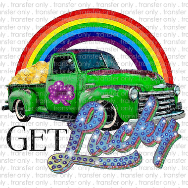 Get Lucky St Patricks Day Sublimation Transfer