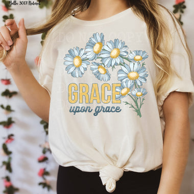 Grace Upon Grace Screen Print Transfer High Heat U10