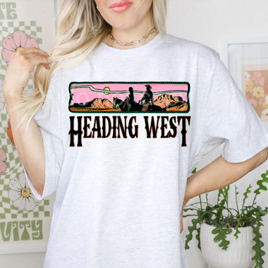 Heading West Screen Print High Heat Transfer Q57