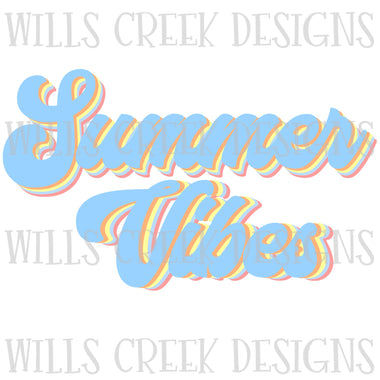 Summer Vibes Retro Digital Download