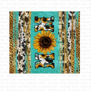 Mom Sunflower Skinny Tumbler Seamless Sublimation Transfer