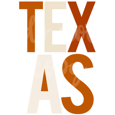 Texas Color Block Digital Download
