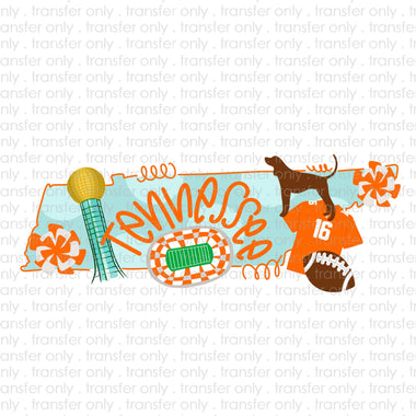 Tennessee State Sublimation Transfer