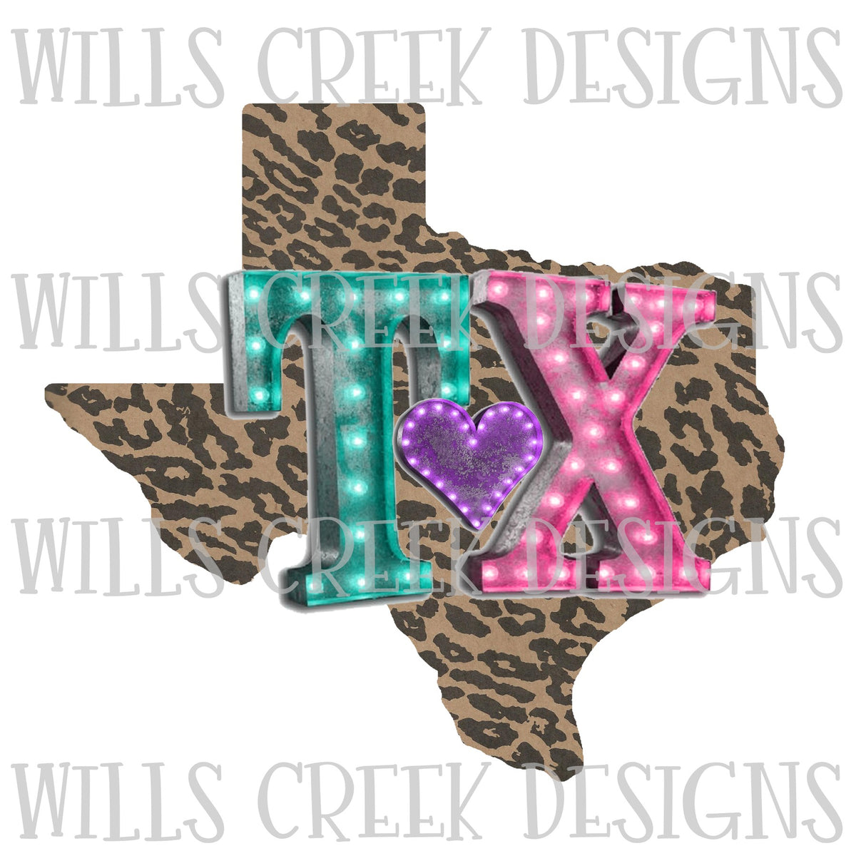 TX Marquee State Digital Download Wills Creek Designs