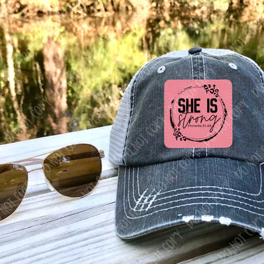She is Strong Leather Patches *Patch Only*