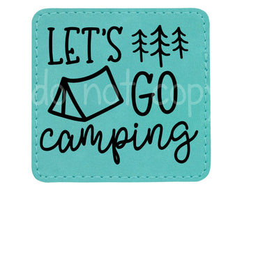 Let's go Camping Leather Patches *Patch Only*