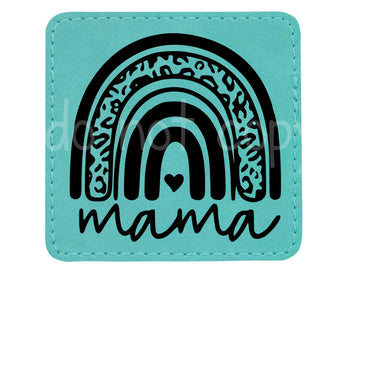Mama Rainbow Leather Patches *Patch Only*