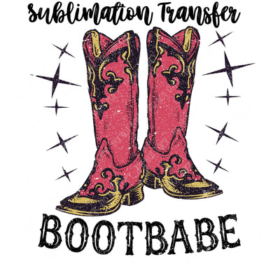 Boot Babe Sublimation Transfer
