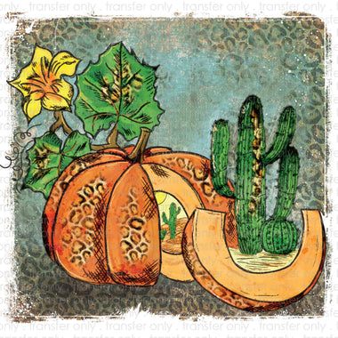 Watercolor Pumpkin Sublimation Transfer