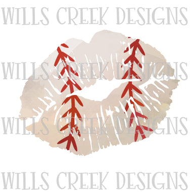Baseball Lips Digital Download