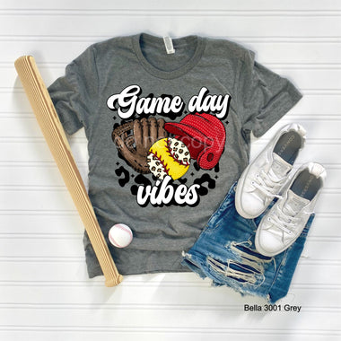 Game Day Vibes Softball Screen Print High Heat Transfer R23