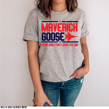 Maver*ck Go*se Screen Print Transfer P19