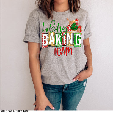 Holiday Baking Team Screen Print Transfer