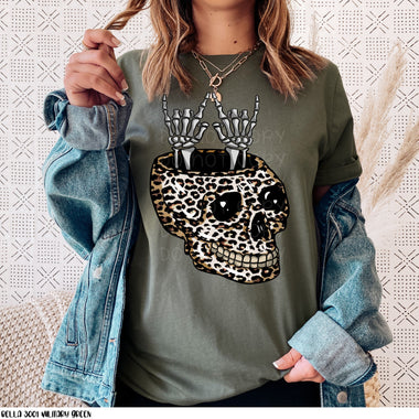 Skull Skeleton Rock Hands Screen Print High Heat Transfers Q102