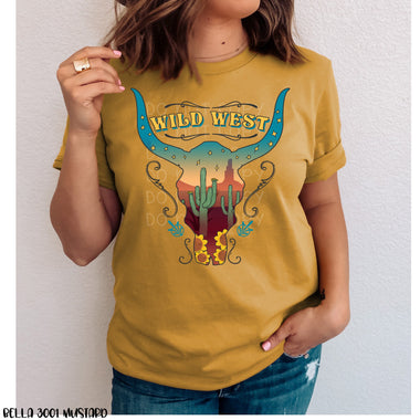 Wild West Skull Screen Print High Heat Transfers W78
