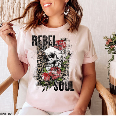Rebel Soul Screen Print High Heat Transfer W55
