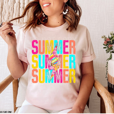 Summer Screen Print High Heat Transfer U9