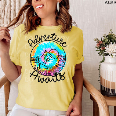 "No Restocks" Adventure Awaits Screen Print Transfer High Heat P73