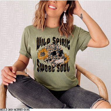 "No restocks" Wild Spirit Sweet Soul Screen Print High Heat Transfer T86