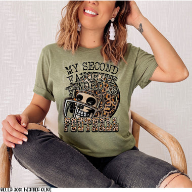 "No restocks" Second Favorite F-Word Screen Print Transfer High Heat T78