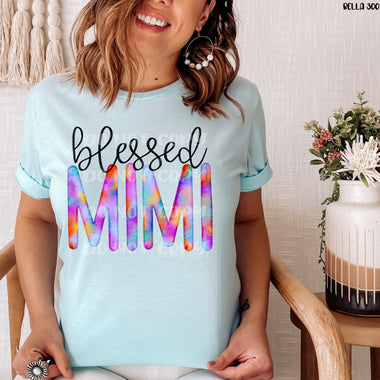 "No Restocks" Mimi Watercolor Screen Print High Heat Transfer T165