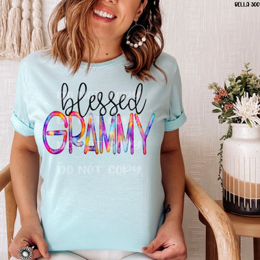 Blessed Grammy Screen Print High Heat Transfer J27