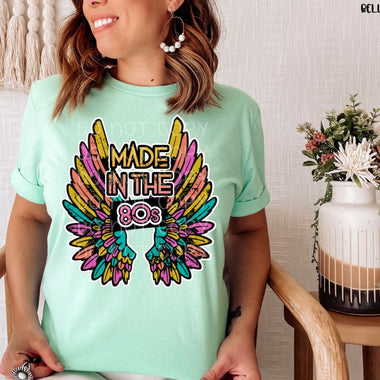 Made in the 80s Wings Screen Print Transfer High Heat V38