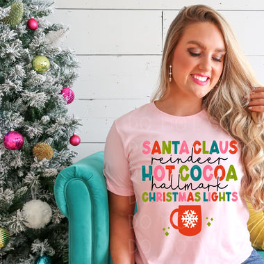 "No restocks" Santa Claus Reindeer Screen Print High Heat Transfer R73