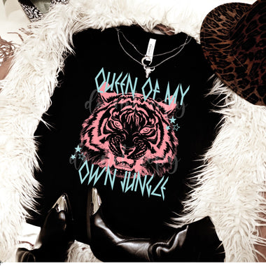 Queen of my own Jungle Screen Print High Heat Transfer U75
