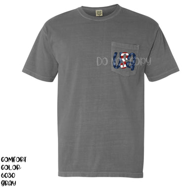 USA doodle Pocket Size Screen Print Transfers BB29