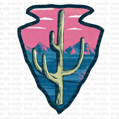 Cactus Arrowhead Sublimation Transfer