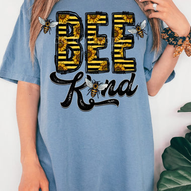 “No restocks” Bee Kind Screen Print High Heat Transfer K28