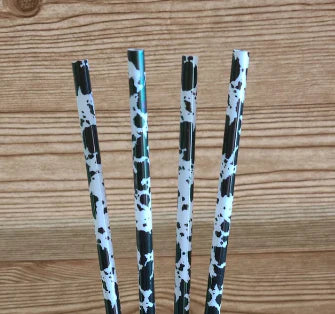 Printed Reusable Plastic Straws