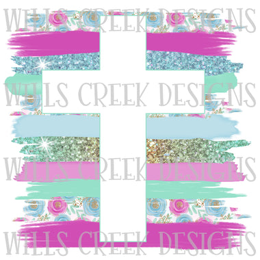 Cross Brush Strokes 2 Digital Download