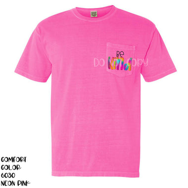 "No restocks" Be Kind Tie Dye Pocket Size Screen Print Transfers BB42