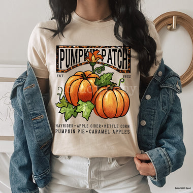 “No restocks” Pumpkin Patch Screen Print High Heat Transfer A20