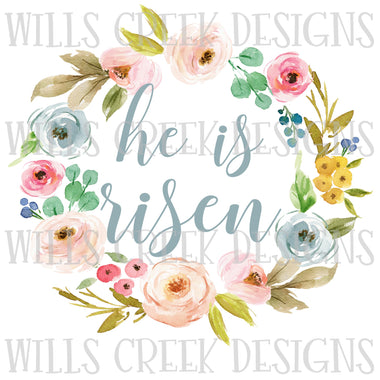 He is Risen Wreath Digital Download