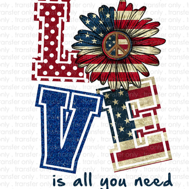 Love is all you Need Sublimation Transfer