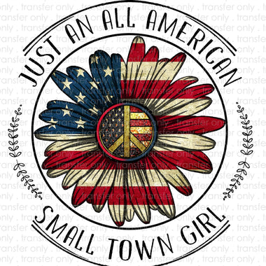 Small Town American Girl Sublimation Transfer