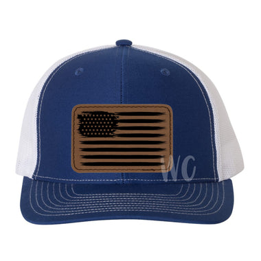 Distressed Flag Leather Patches *Patch Only*