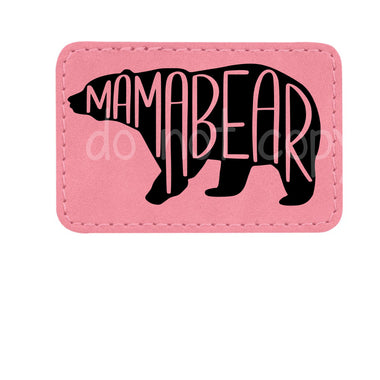 Mama Bear Leather Patches *Patch Only*