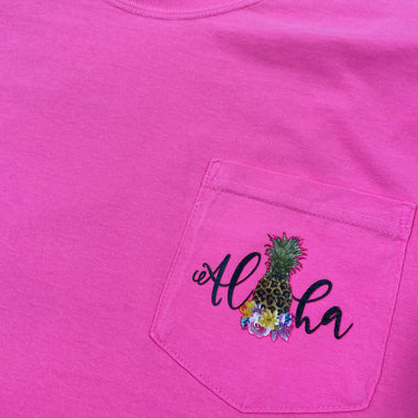 Aloha Pineapple Pocket Size Screen Print Transfers QQ75