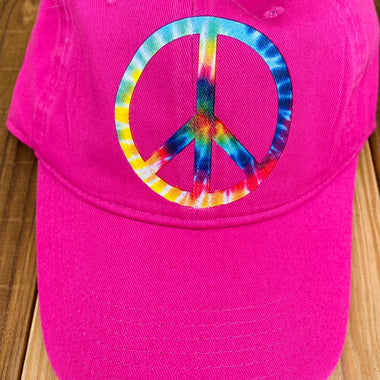 Tie DYe Peace SIgn Pocket Size Screen Print Transfers