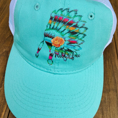 Wild and Free Headdress Pocket Size Screen Print Transfers Z10