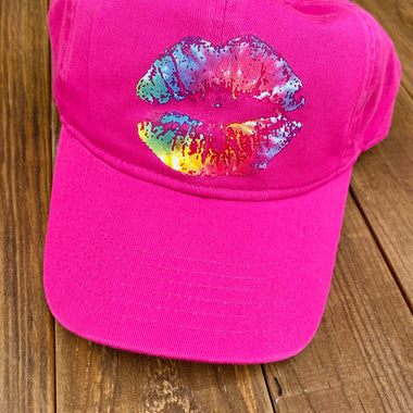 Tie Dye Lips Pocket Size Screen Print Transfers Z14